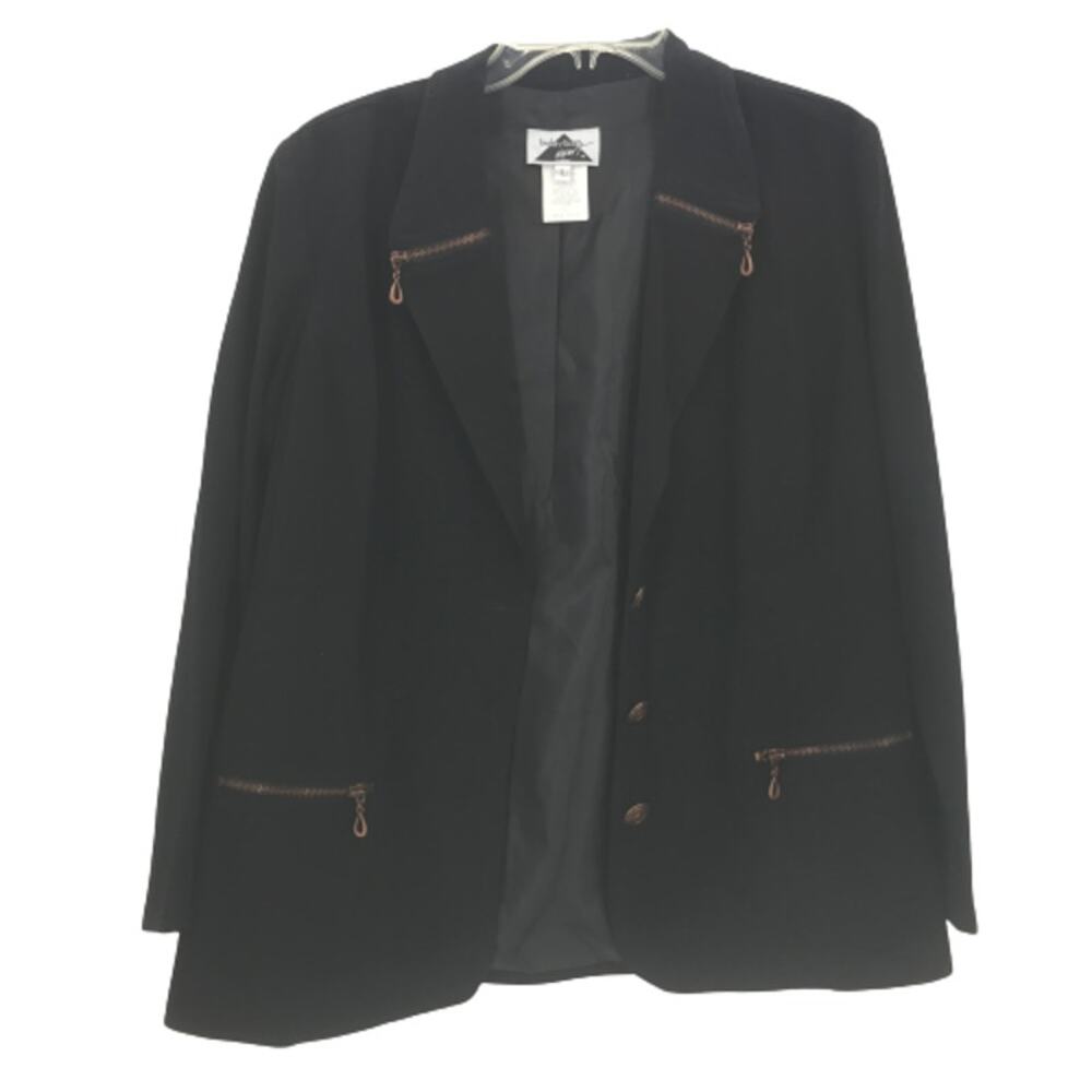 Lindsey Scott Front Button Blazer Jacket Large